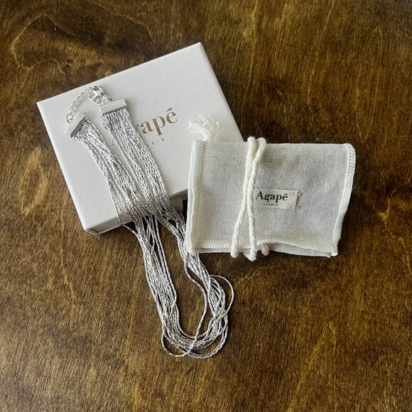 Agapé Chiara Silver Choker in Silver - Picture 2 of 5